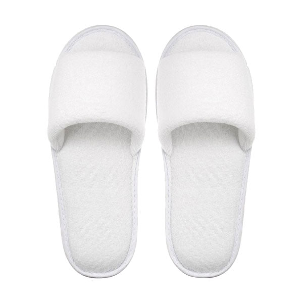 Coral Fleece Open Toe Spa and Hotel Slippers - Snuggly