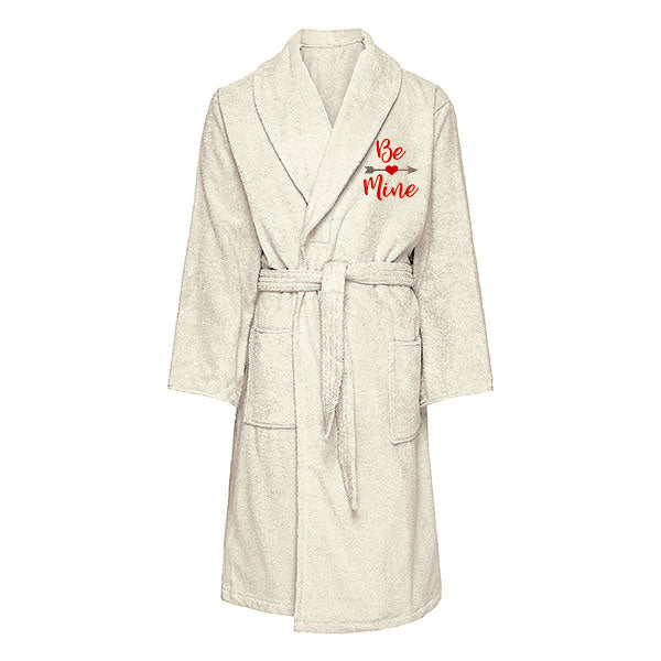 Personalised Be Mine Fleece Gown - Snuggly